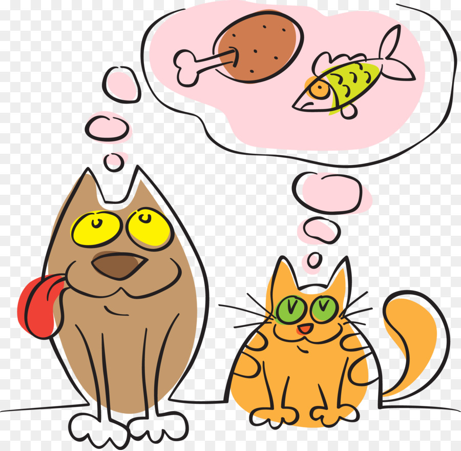 Chat Et Chien，Nourriture PNG