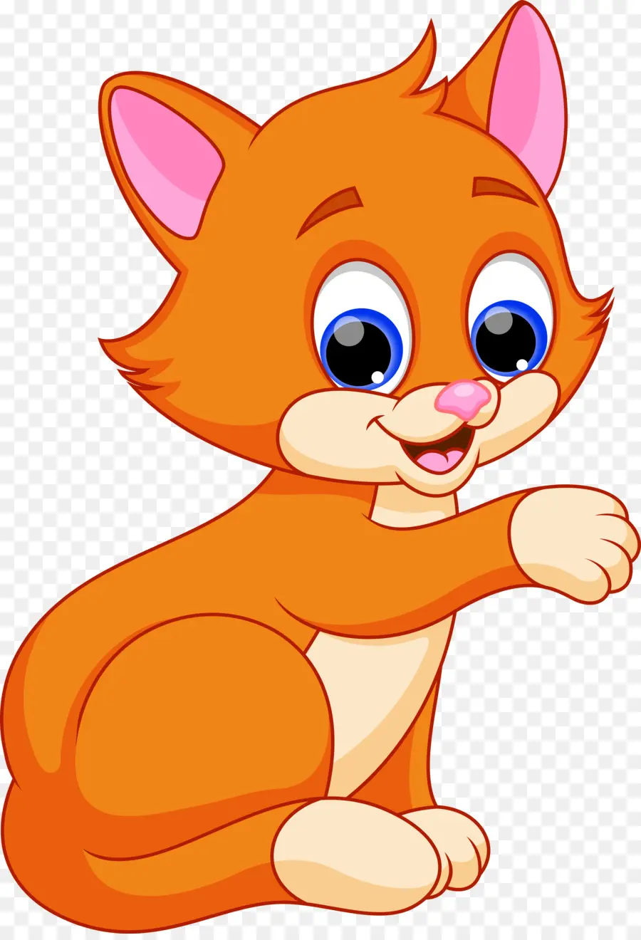 Chat Orange，Dessin Animé PNG