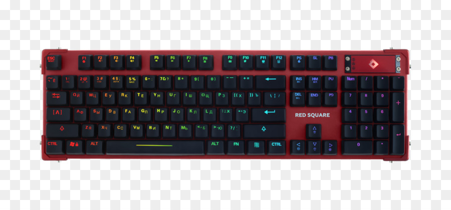 Clavier D Ordinateur，Carré Rouge PNG