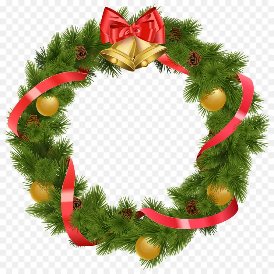 Couronne De Noël，Vert PNG