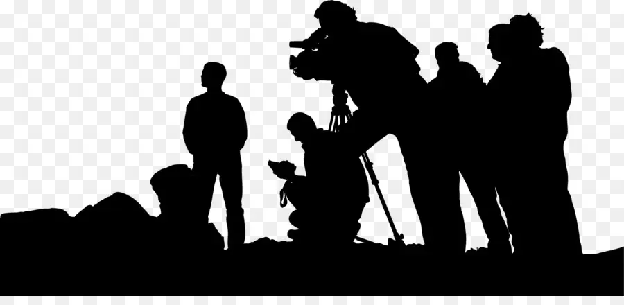 Silhouette De L'équipe De Tournage，Film PNG