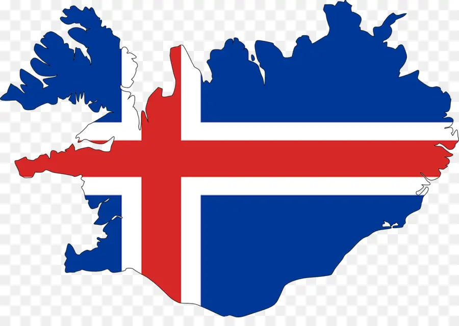 Carte Du Drapeau De L'islande，Drapeau PNG