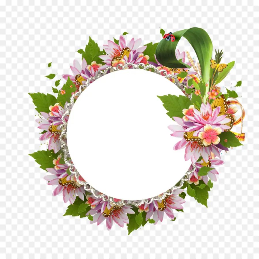 Cadre Floral，Fleurs PNG