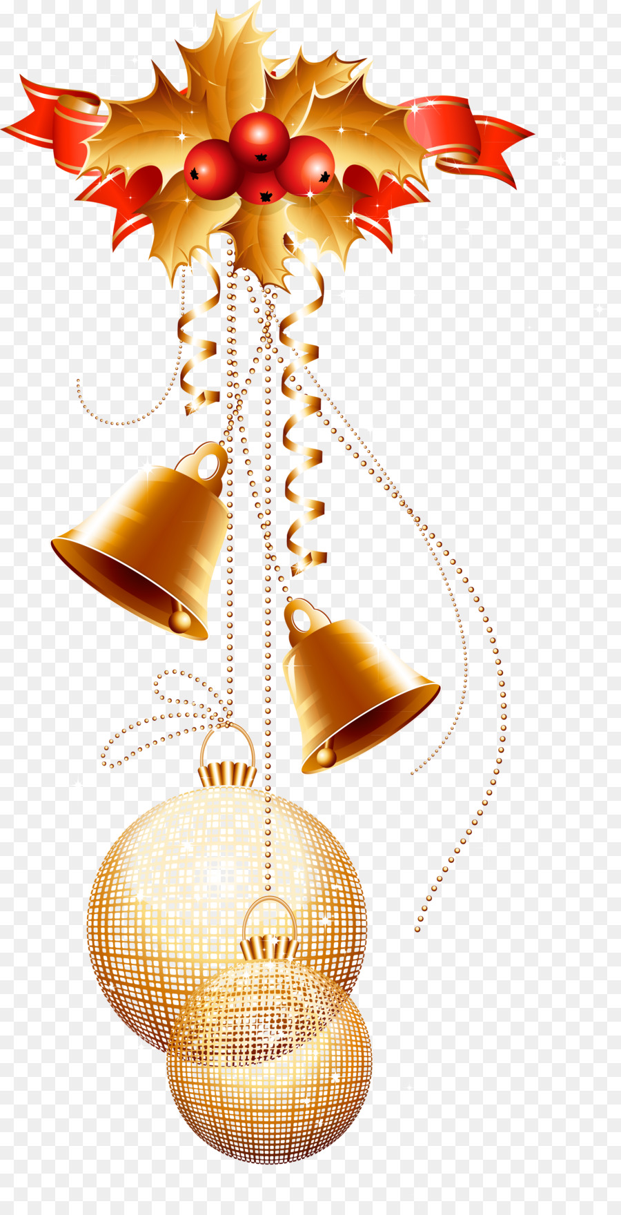 Cloches Et Ornements De Noël，Cloches PNG