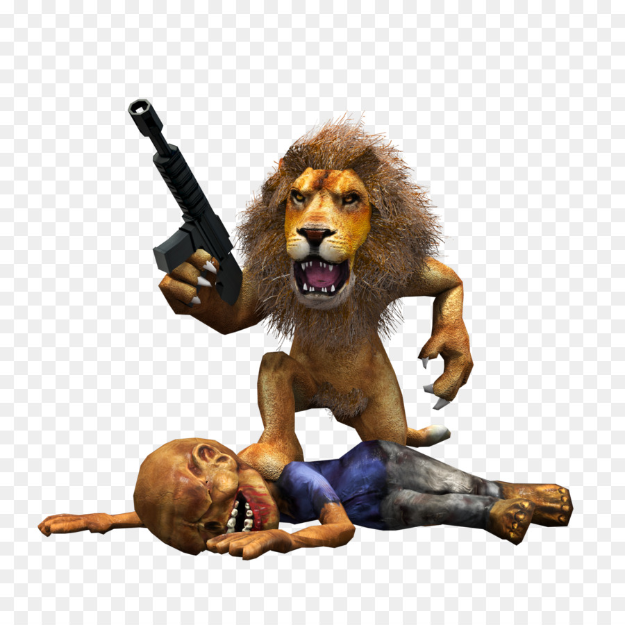 Lion，Chat PNG