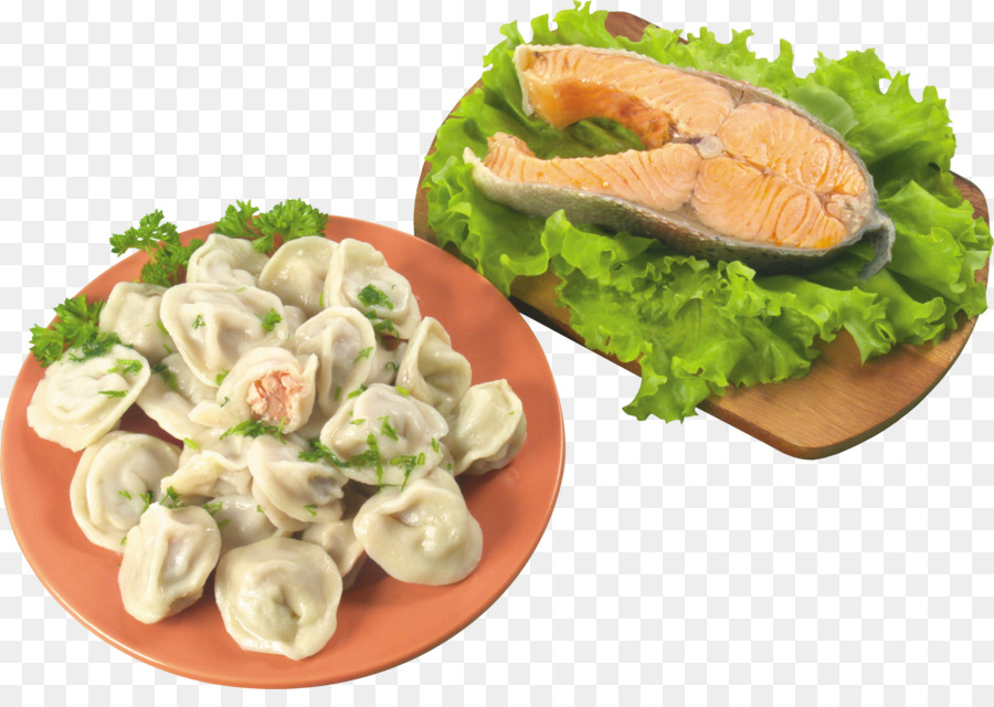 Dumplings Et Poisson，Plaque PNG