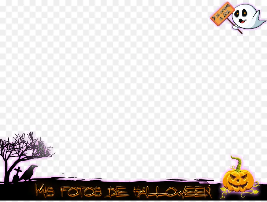 Cadre Photo Halloween，Halloween PNG