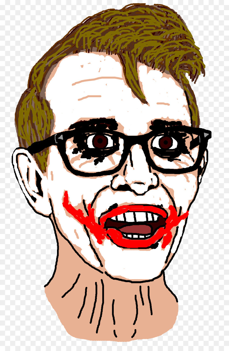 Visage De Dessin Animé，Lunettes PNG