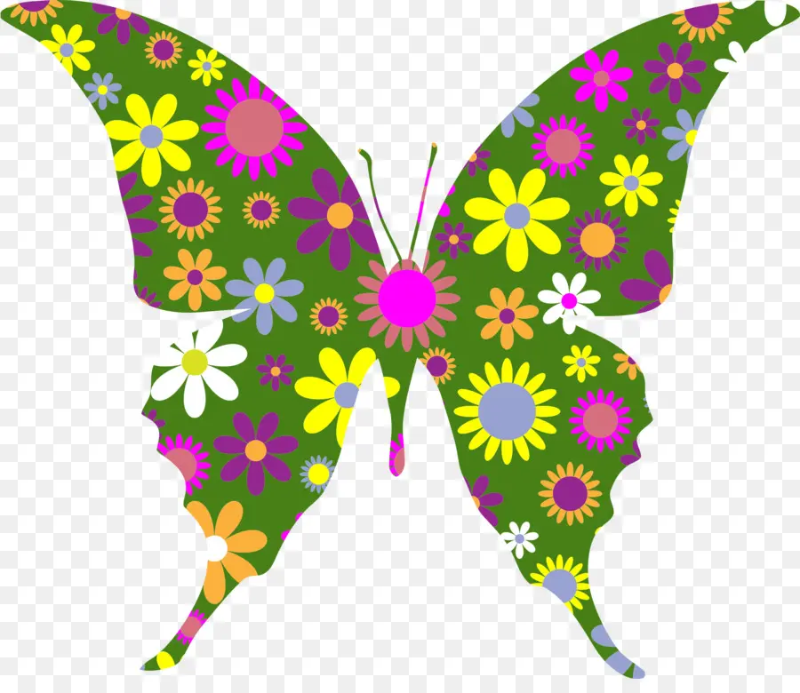 Papillon，Fleurs PNG