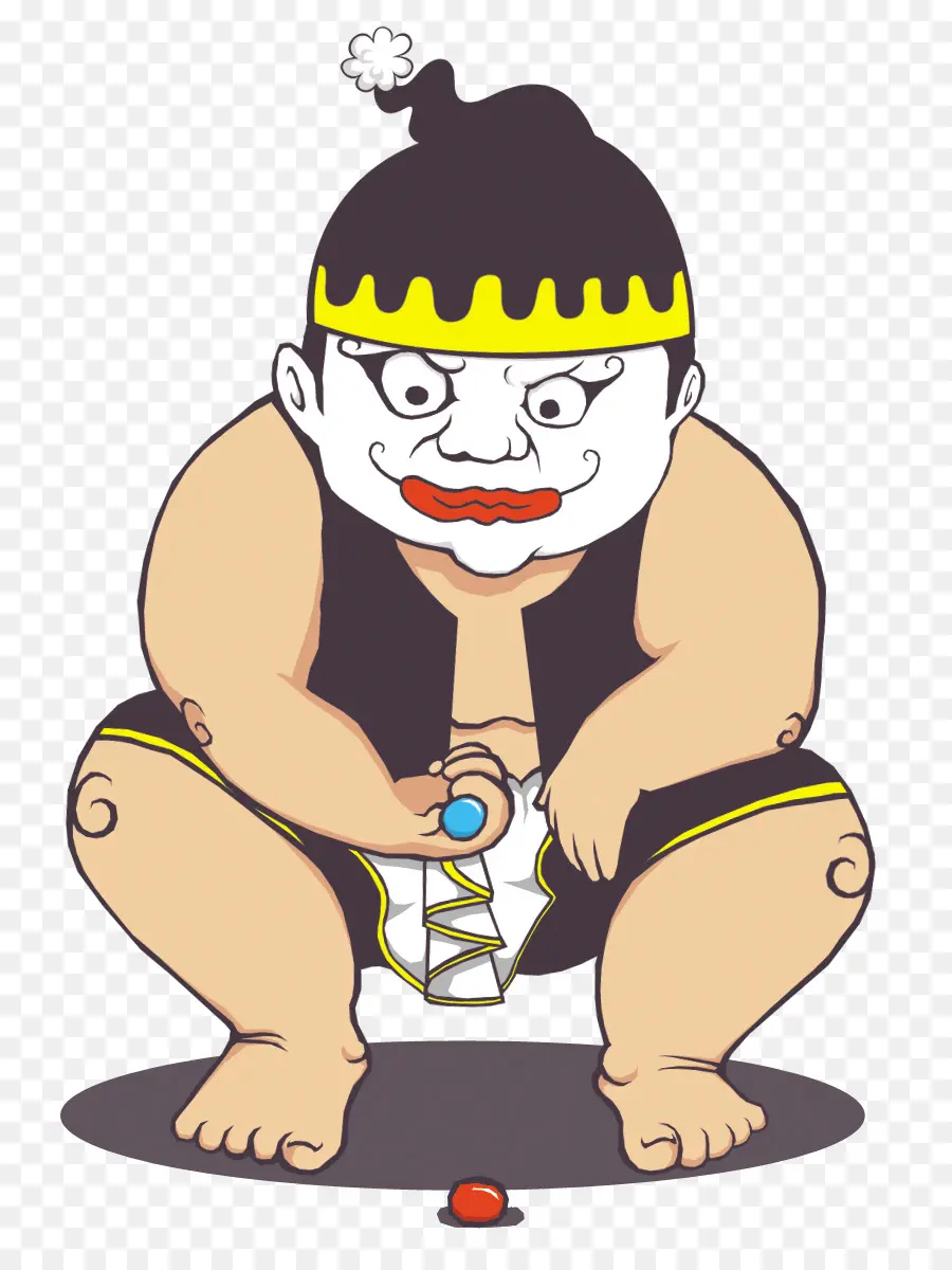 Lutteur De Sumo，Dessin Animé PNG