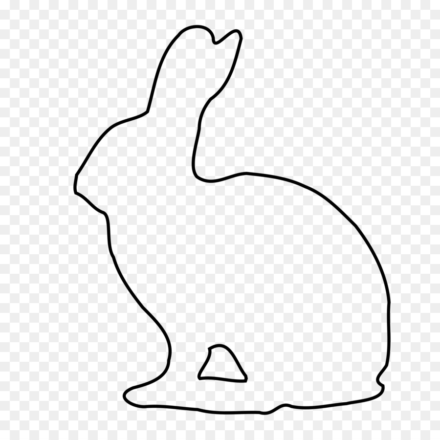 Silhouette De Lapin，Lapin PNG