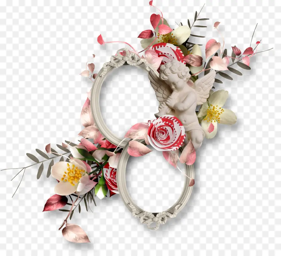 Cadre Décoratif，Fleurs PNG