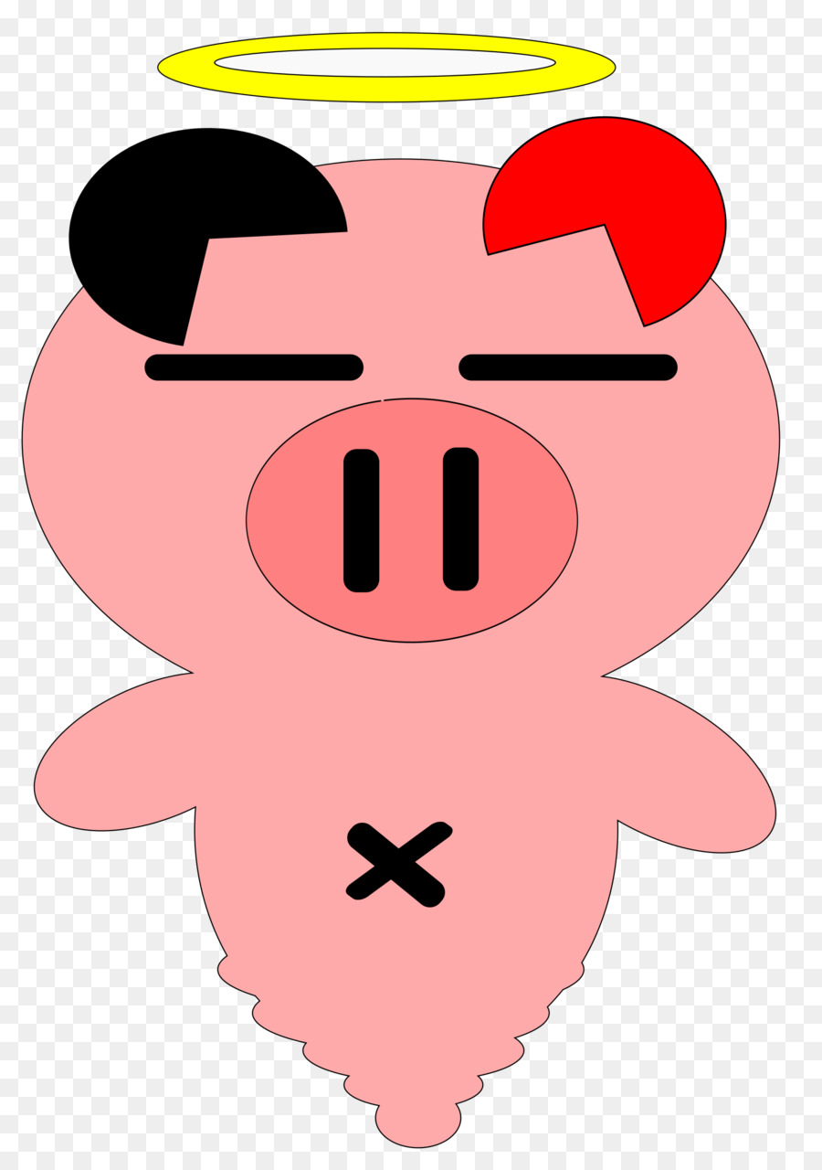 Cochon Rose，Halo PNG