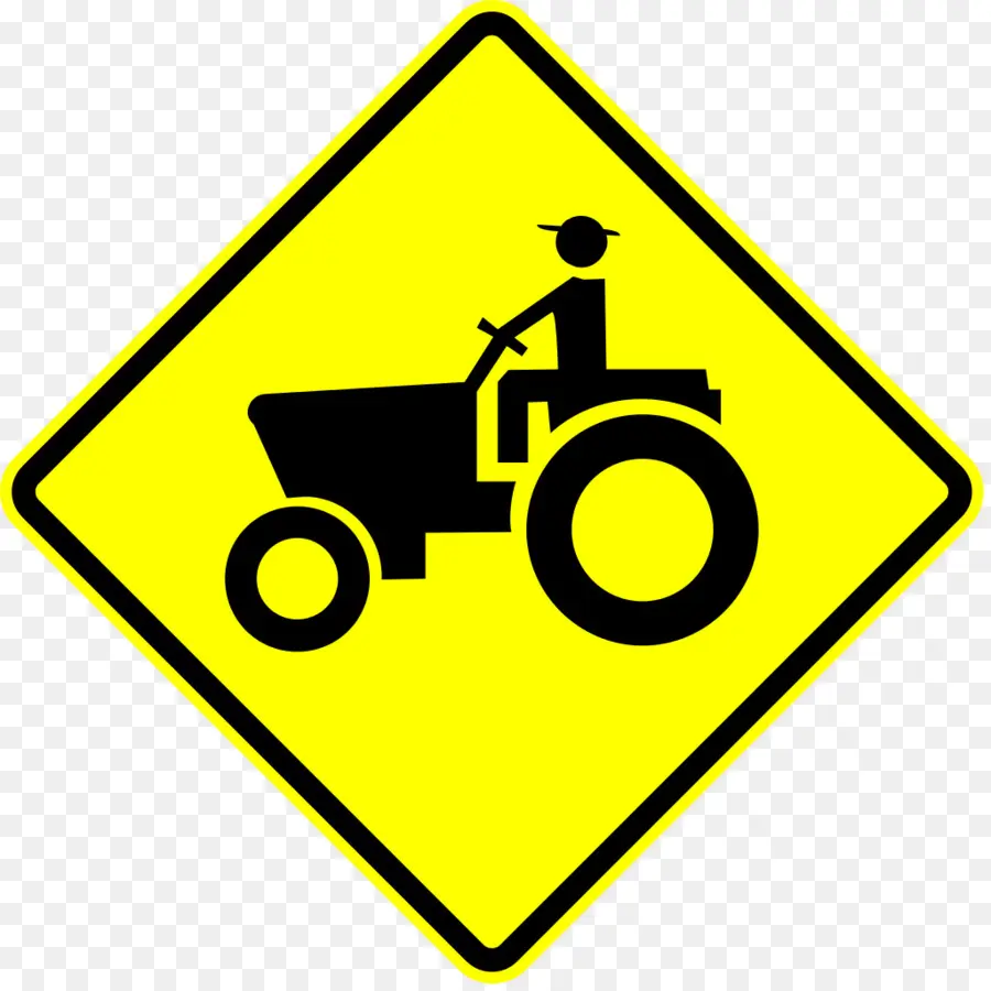 Signe De Tracteur，Jaune PNG