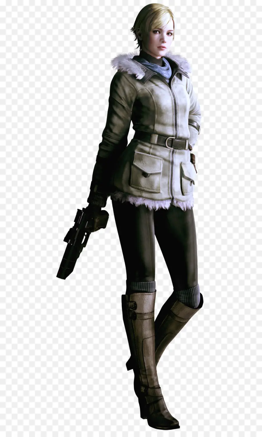 Femme Soldat，Pistolet PNG