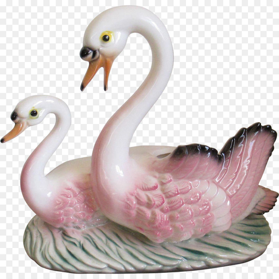 Figurines De Cygnes，Céramique PNG