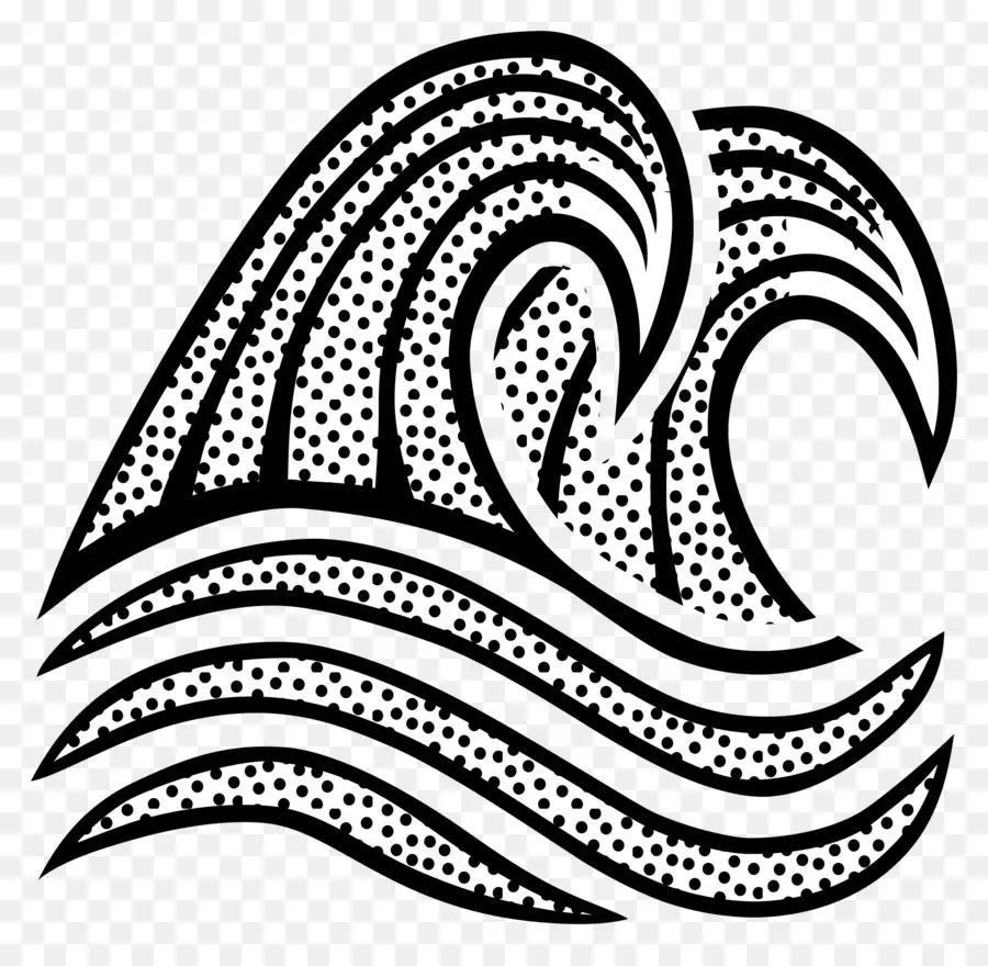 Illustration De La Vague，Océan PNG