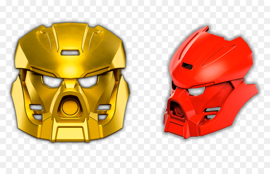 Masques Dorés Et Rouges，Bionicle PNG