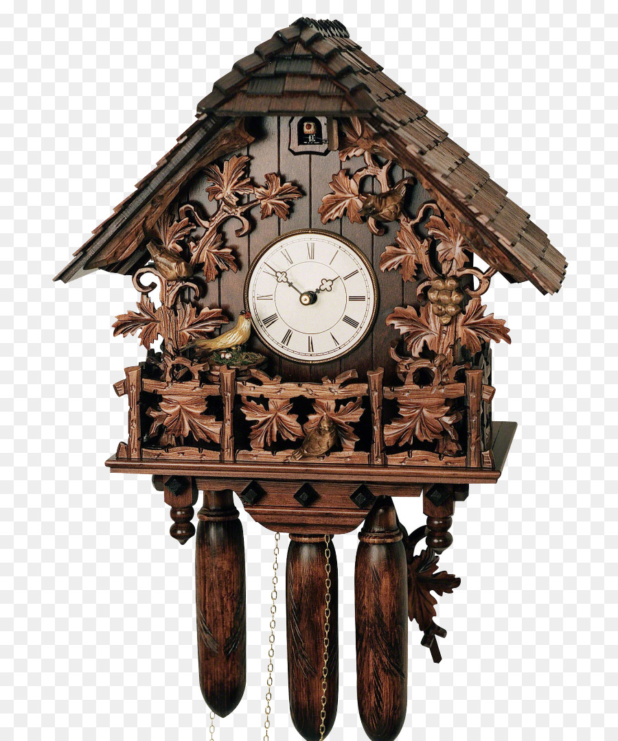 Horloge à Coucou，En Bois PNG