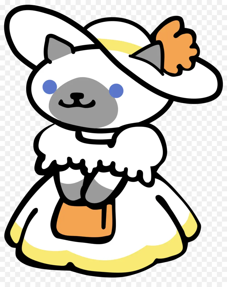 Chat En Robe，Chapeau PNG