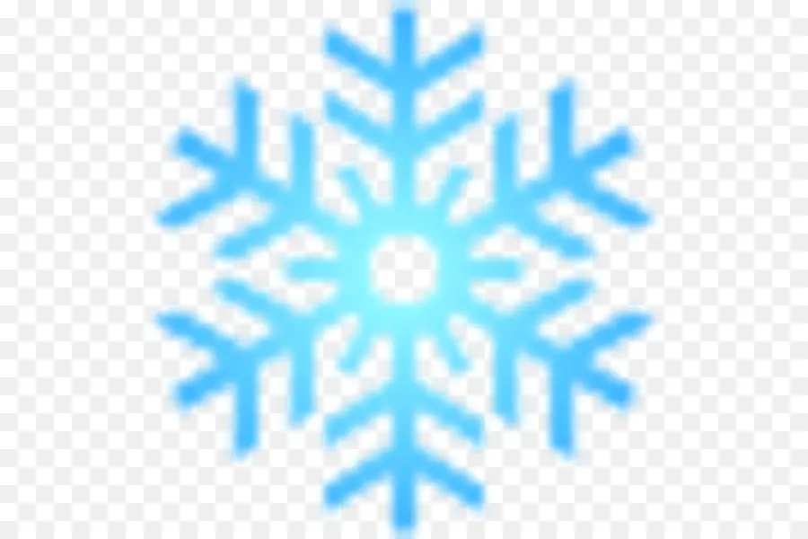 Flocon De Neige Bleu，Hiver PNG