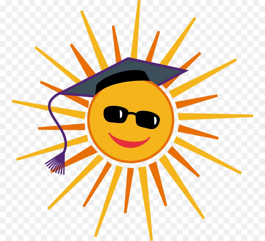 Soleil Avec Casquette De Remise Des Diplômes，Lunettes De Soleil PNG