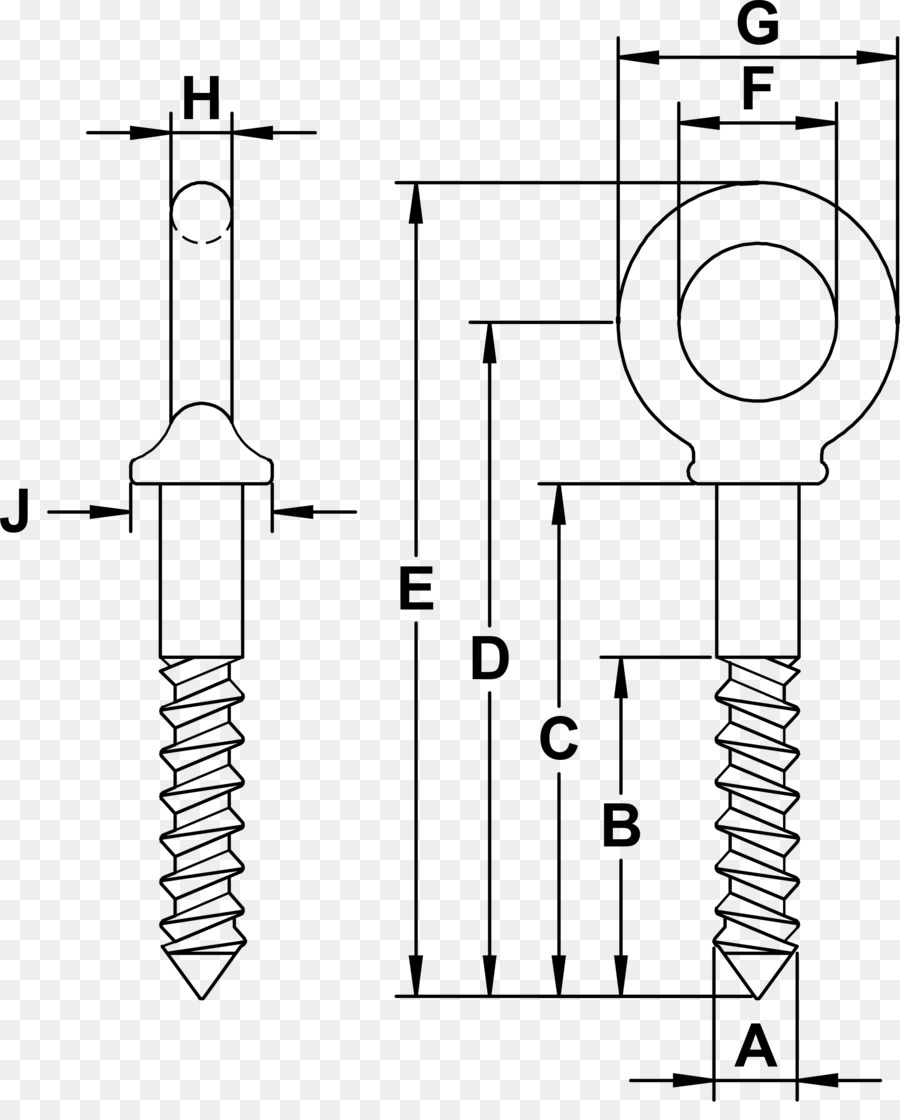 Boulon à œil，Boulon PNG