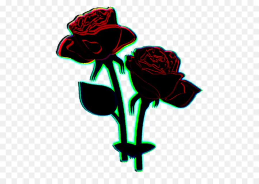 Rose Rouge，Tige PNG