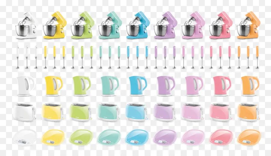 Appareils De Cuisine Colorés，Mixer PNG