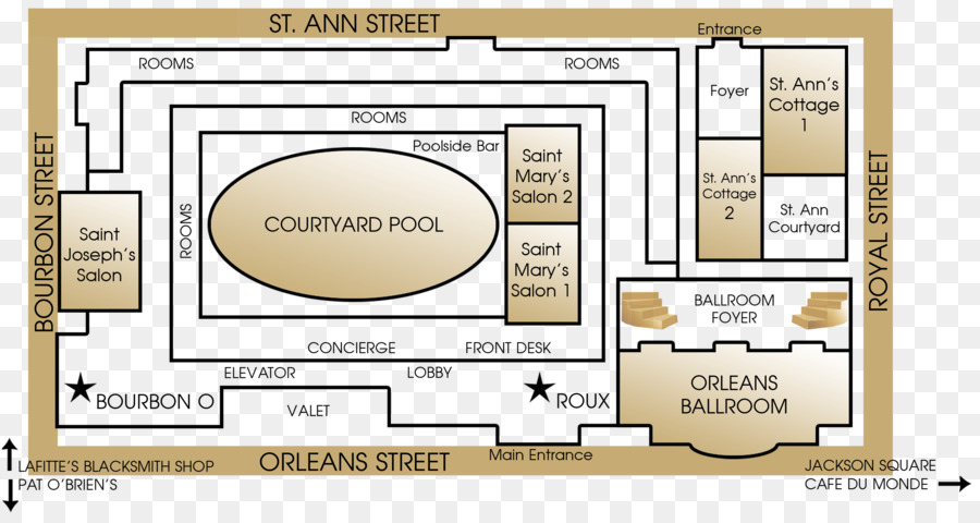 Plan D'étage De L'hôtel，Mise En Page PNG