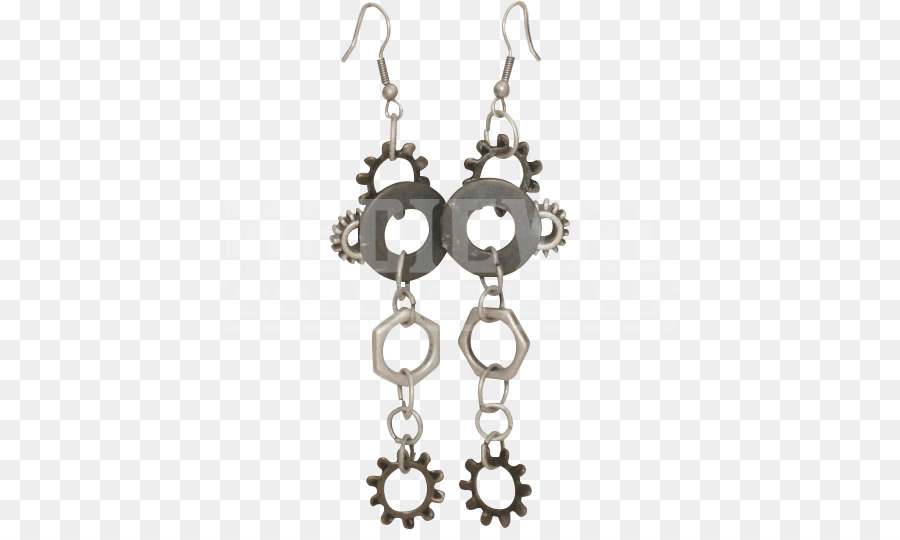 Boucles D'oreilles Steampunk，Boucles D'oreilles PNG