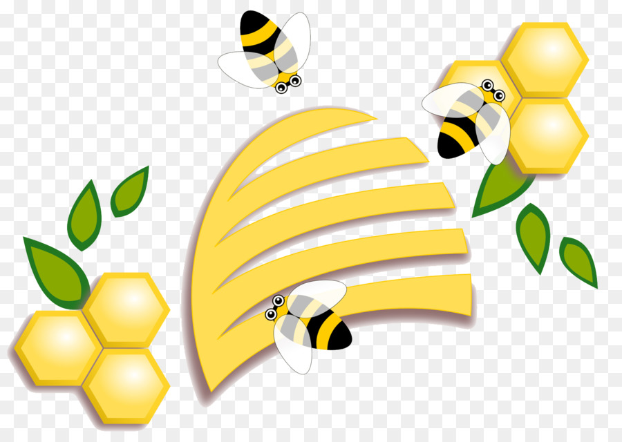 Miel Et Abeilles，Rayon De Miel PNG