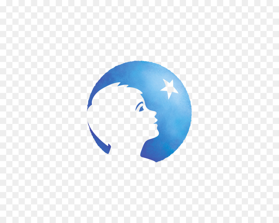 Silhouette De Profil，Bleu PNG