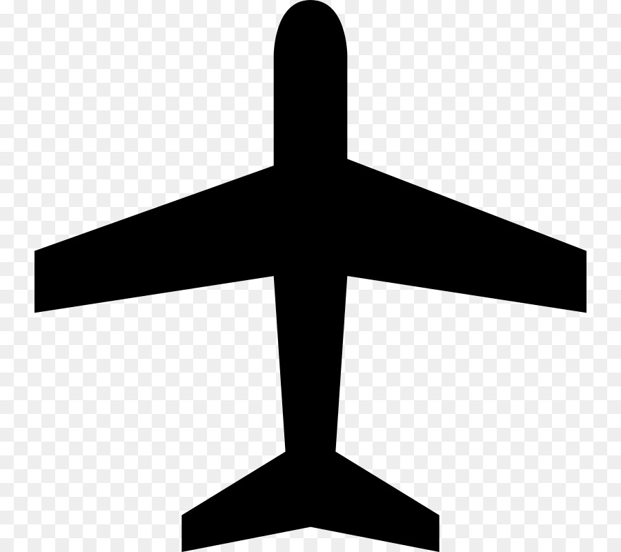 Silhouette D'avion，Noir PNG