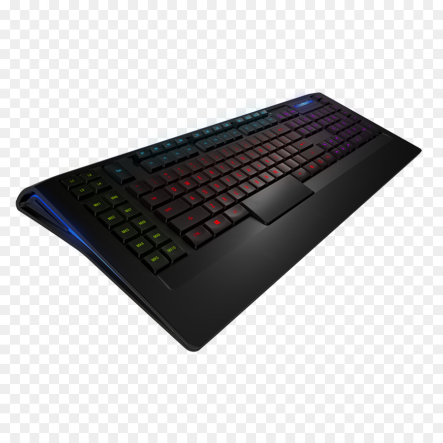 Clavier Noir，Rétroéclairage Rouge PNG