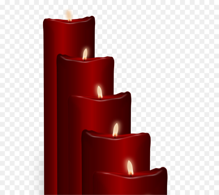 Bougies Rouges，Flamme PNG