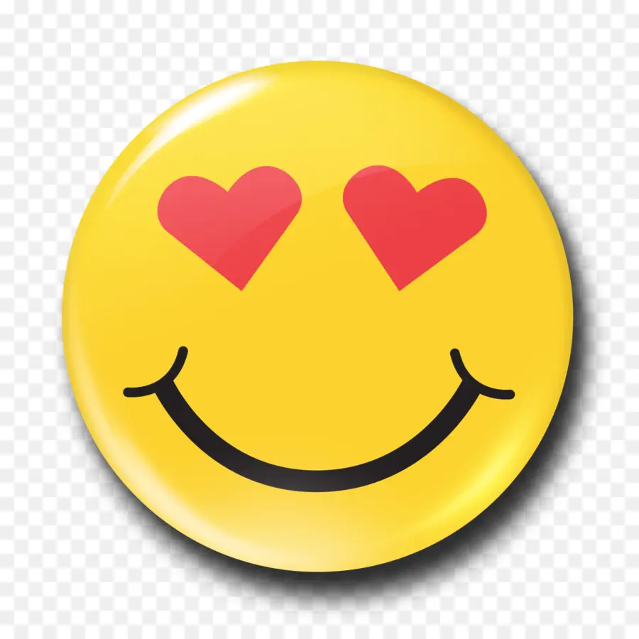 Emoji Yeux De Coeur，Souriant PNG