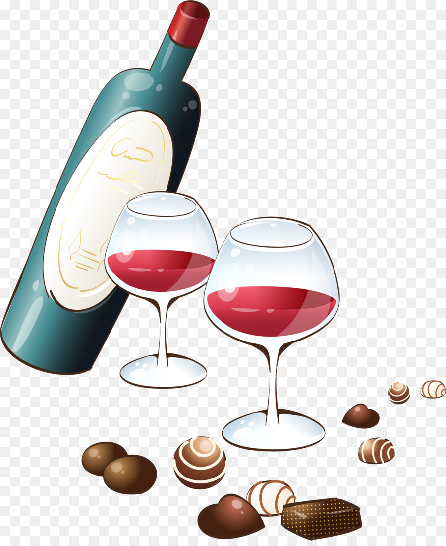 Vins Et Chocolats，Bouteille De Vin PNG