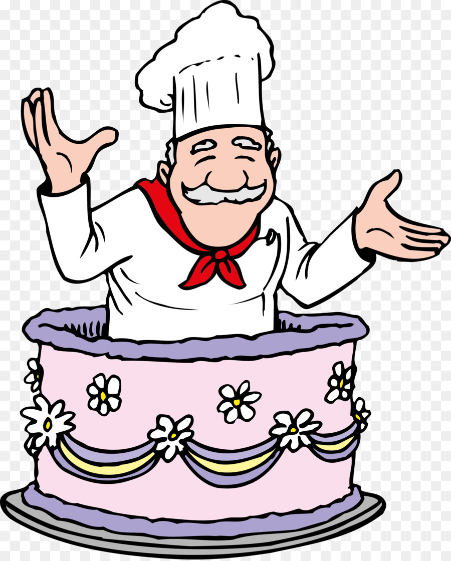 Chef En Gâteau，Pâtisserie PNG