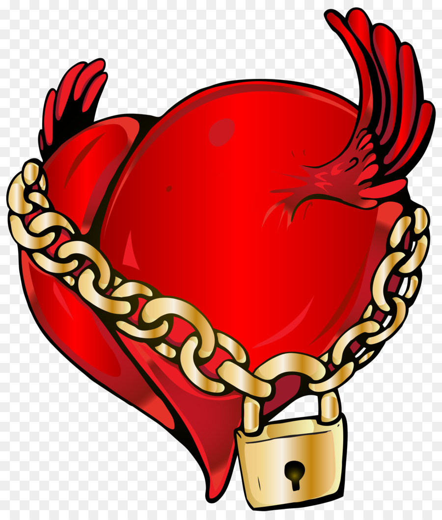 Coeur Avec Serrure，Amour PNG