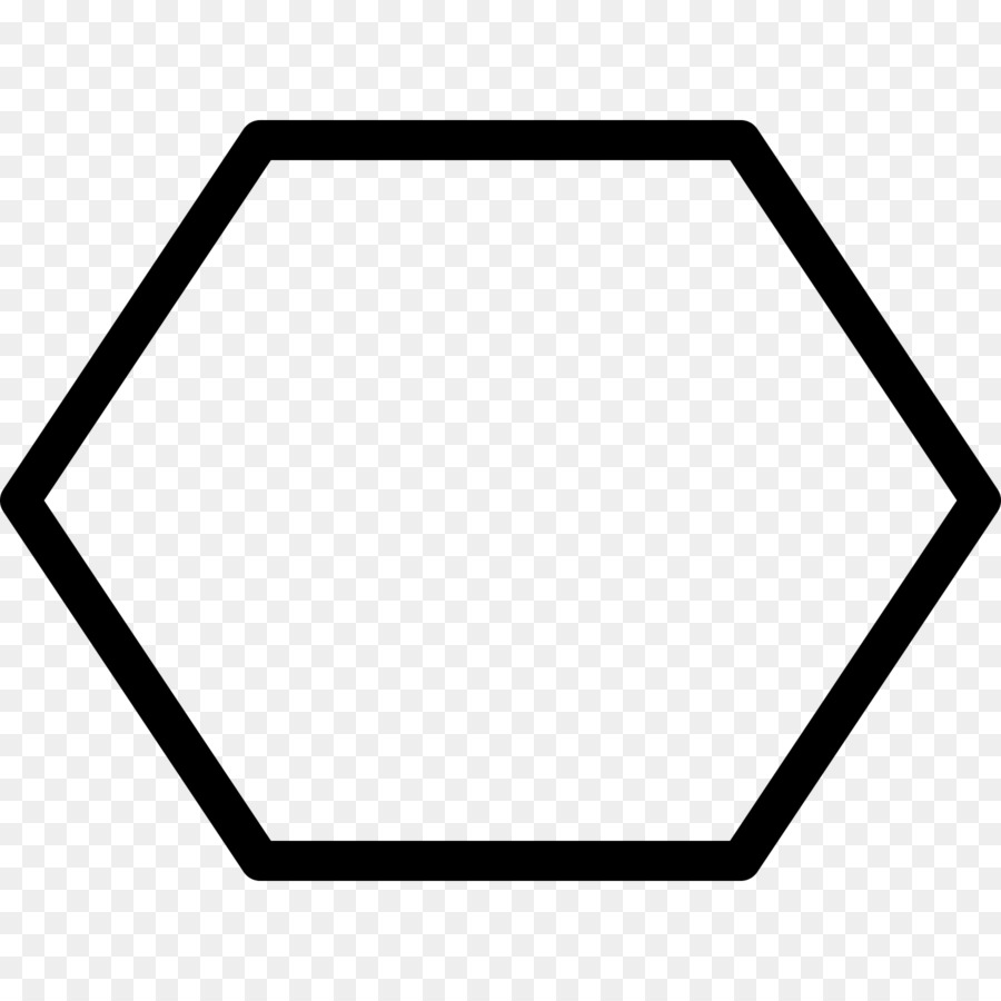 Hexagone Noir，Polygone PNG