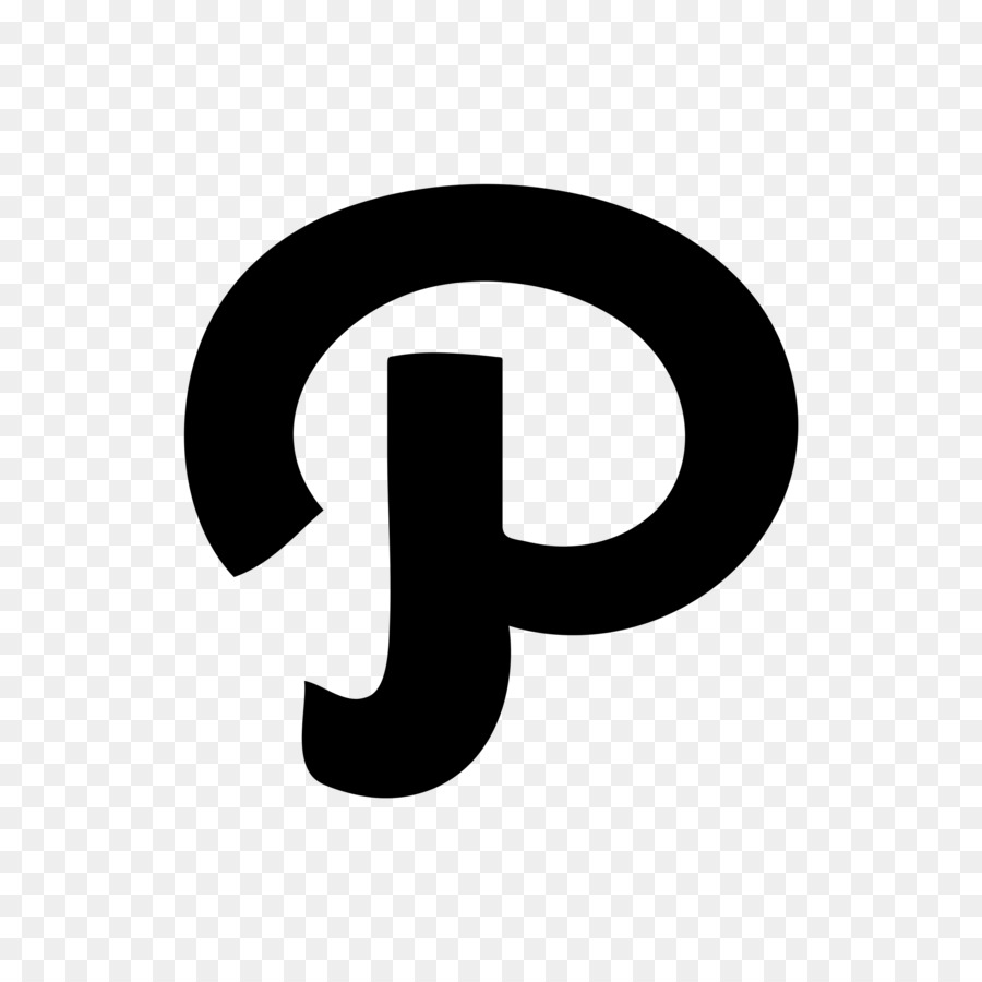 Logo P，Noir PNG