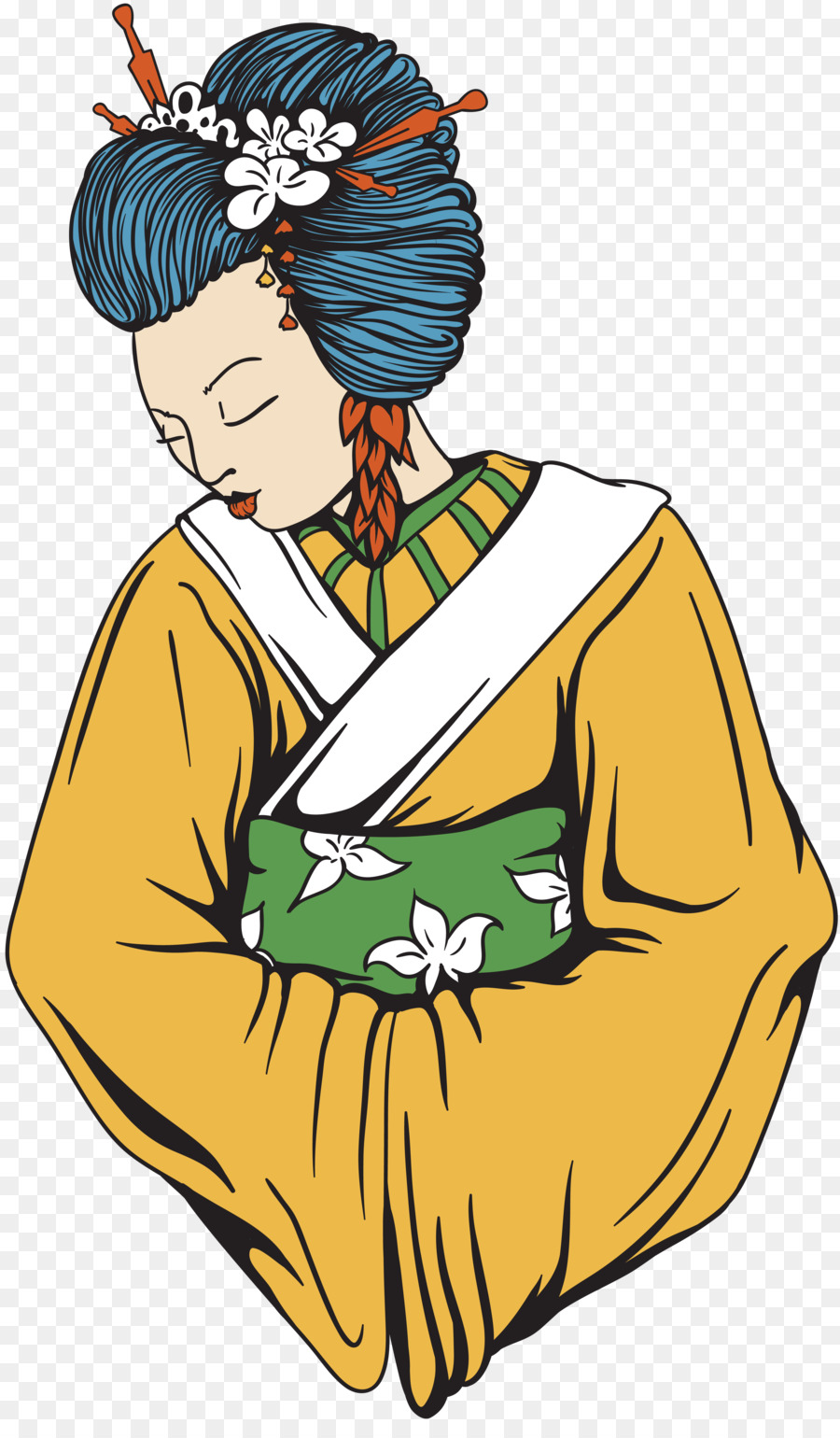 Geisha，Femme PNG