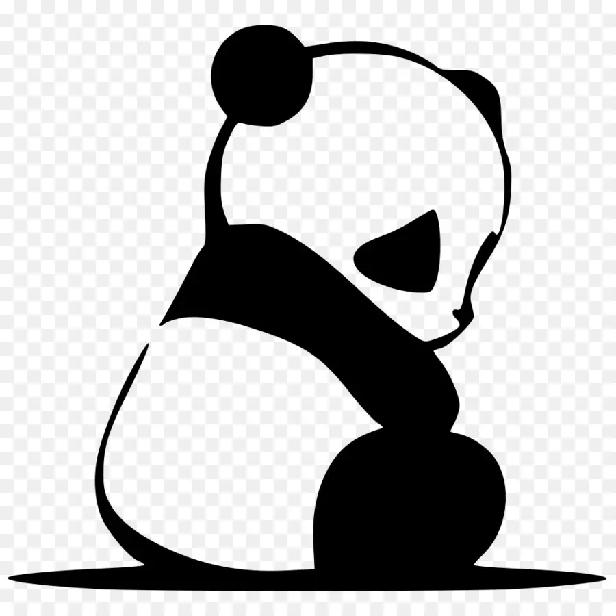 Panda，Noir Et Blanc PNG