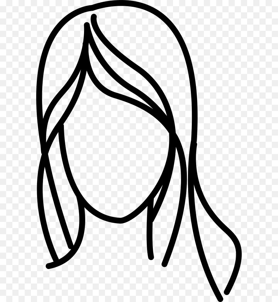 Aperçu Des Cheveux D'une Femme，Contour PNG