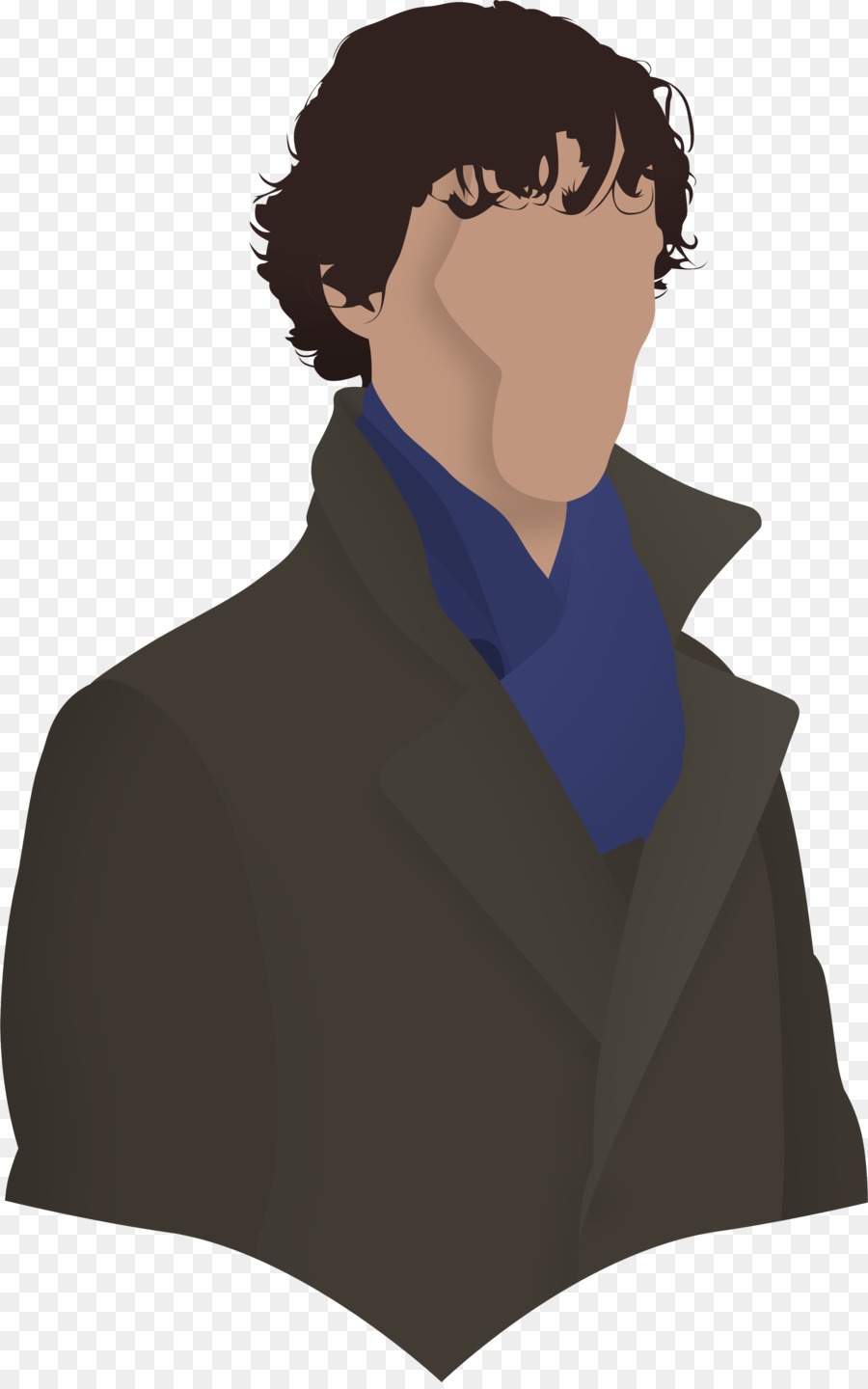 Homme Sans Visage En Manteau，Manteau PNG