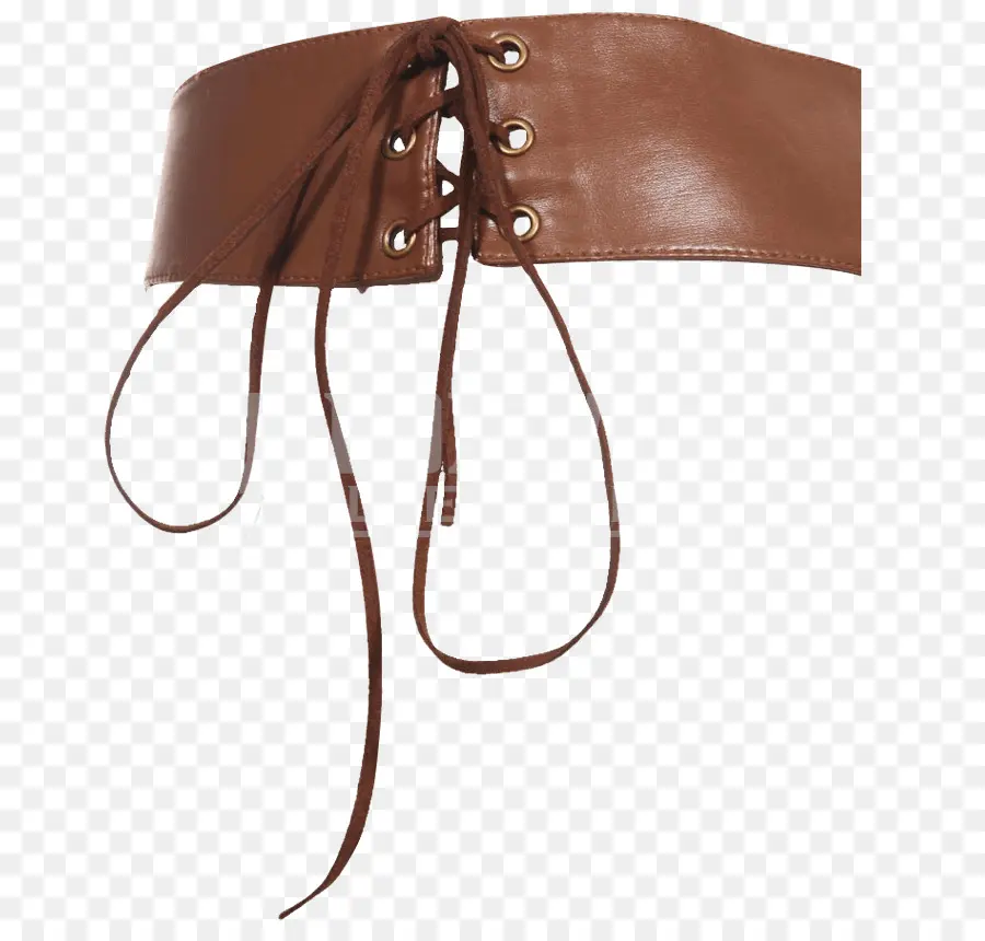 Ceinture Corset Marron，Cuir PNG