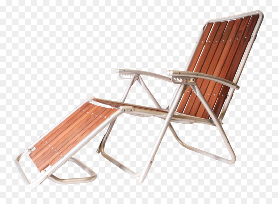 Chaise Longue Marron，De Plein Air PNG