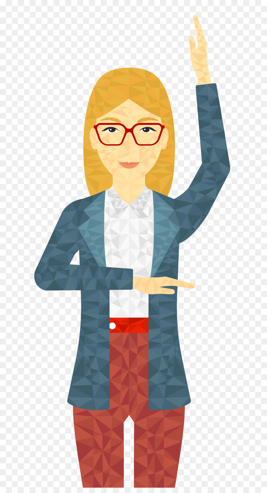 Illustration De Femme，Lunettes PNG