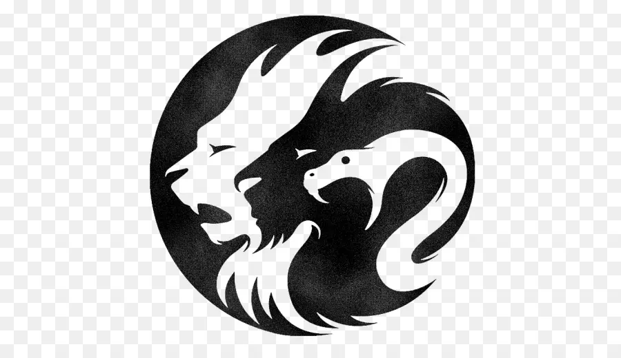 Lion Et Serpent，Animaux PNG